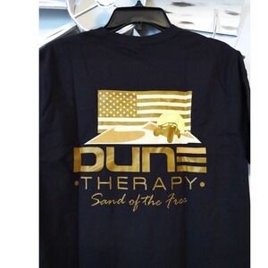 NEW Dune Therapy "Sand of the Free" Black T-Shirt‎ Size Medium